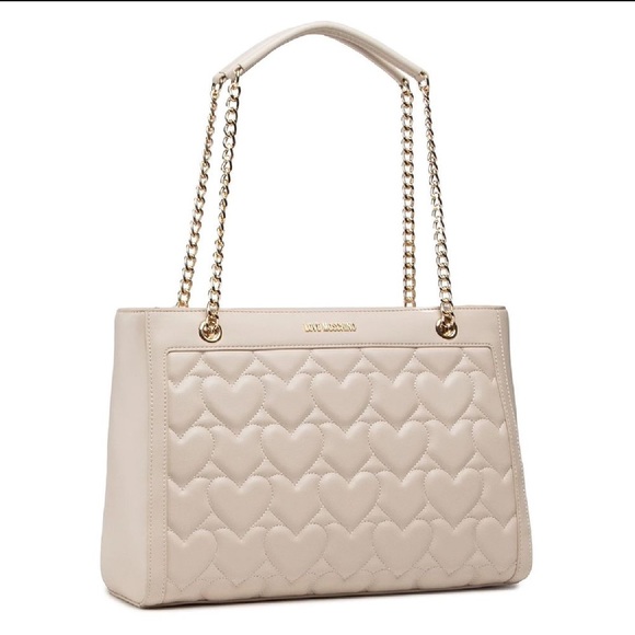 Love Moschino Handbags - Love Moschino Beige Shoulder Bag